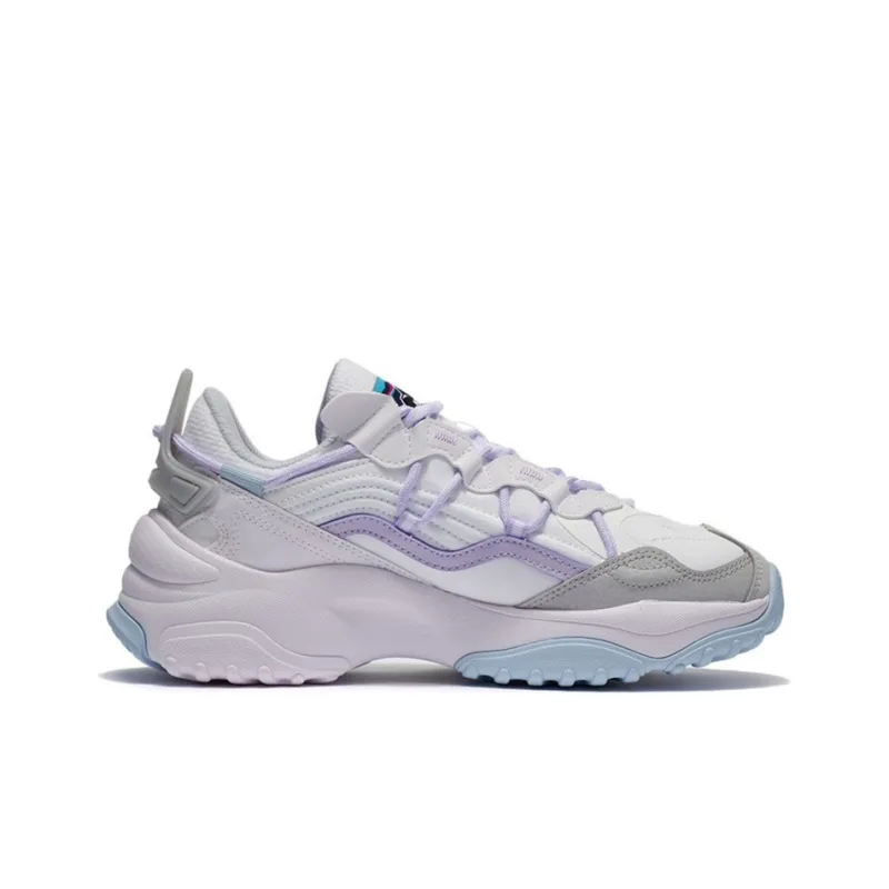 LiNing Aurora WindWalker V2 Cushioning Low Top Sports Casual Shoes Women's White Gray-1