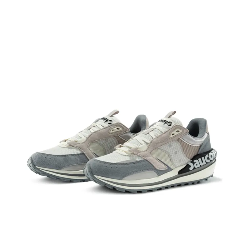 Saucony Jazz Original Cushioning Anti Slip Wear Resistant Breathability Low Top Running Shoes Men's Ecru-2