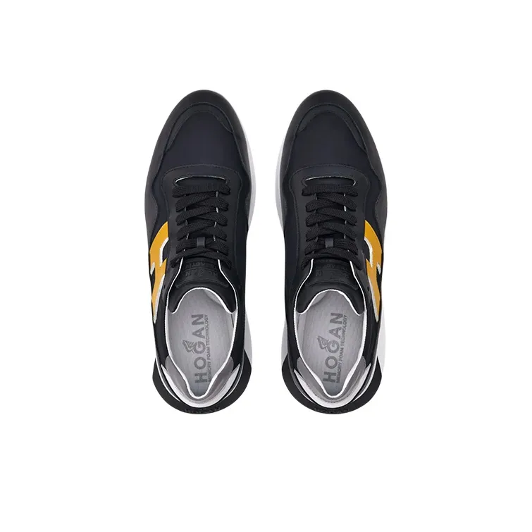 HOGAN Interactive³ Low Top Sports Casual Shoes Men's Black-4