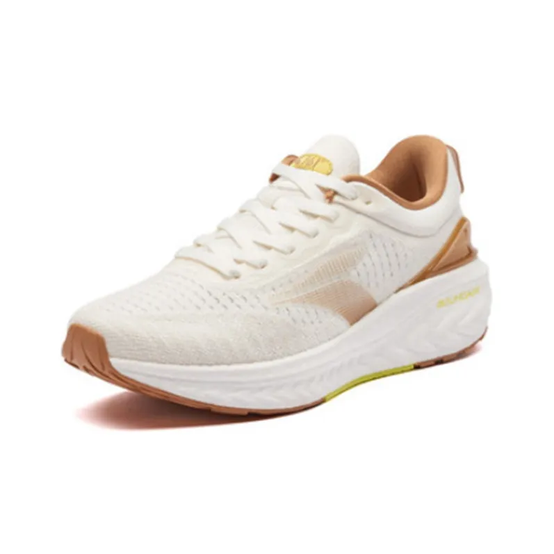 361° Popping Foam Lightweight Low Top Running Shoes Men's Feather White-1