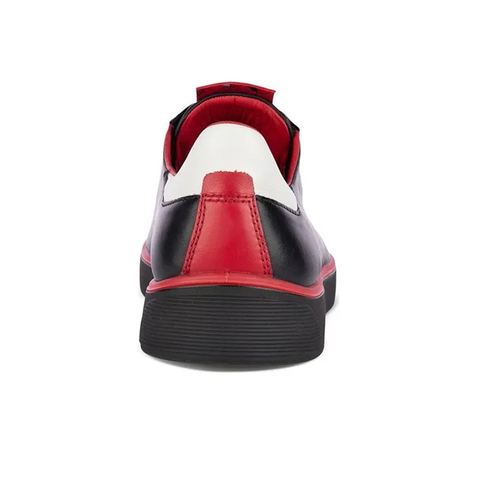 Ecco Fun Adventure Collection Stylish Skateboarding Shoes Men's Black Red Color Blocking-3