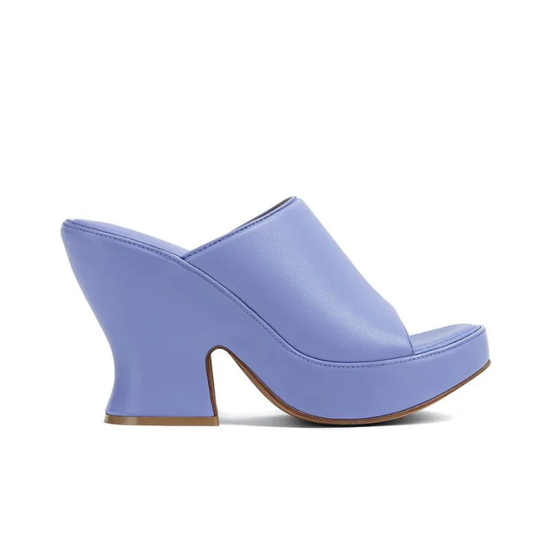 Bottega Veneta Slide Slippers 11cm Women's Purple-1