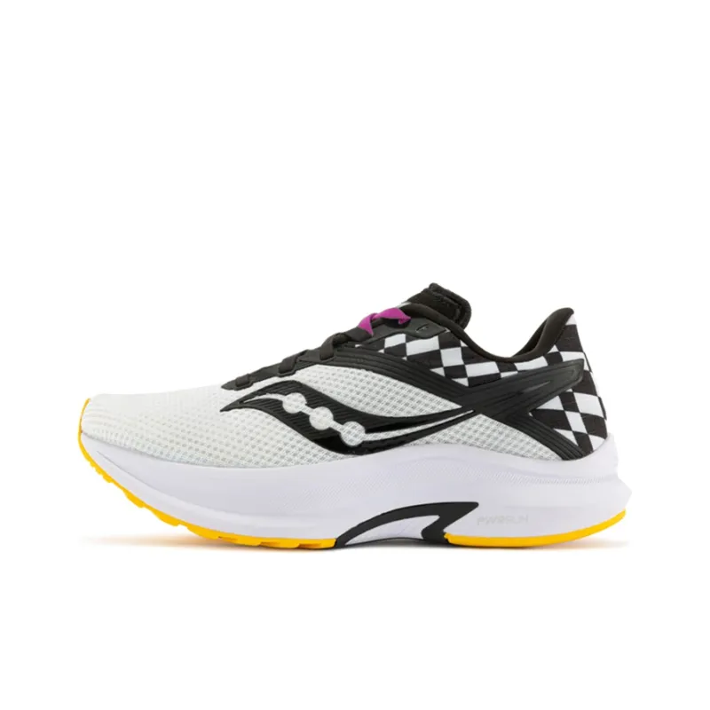 Saucony Axon 2 Cushioning Anti-Slip And Wear-Resistant Support Low-Top Running Shoes Women's Black White-0