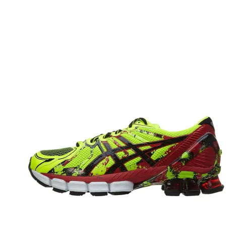 Asics Gel-Sendai 2 Gel-Sendai Wear-Resistant Slip-Resistant Low-Top Running Shoes Men's Yellow Red