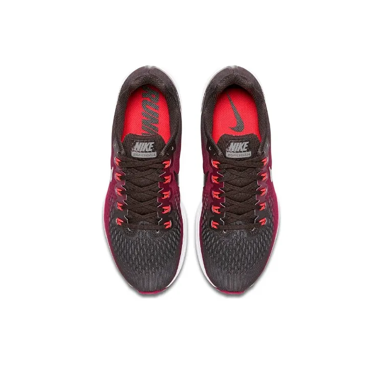 Nike Pegasus 34 Running Shoes Women's Low Top Black/Purple/White-3