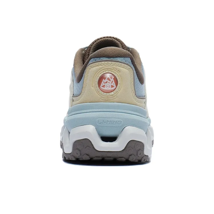 LINING Mountains Running Shoes Women's Low Top Sunlight Yellow/Mist Gray Green-3