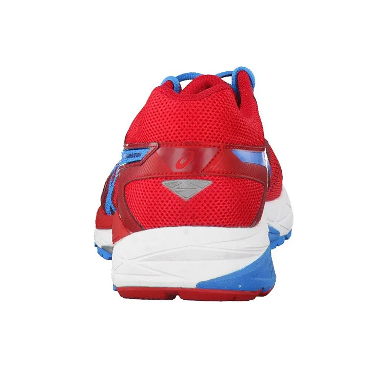 Asics Gel-Foundation 12 Breathable Wear-Resistant Slip-Resistant Low-Top Running Shoes Men's Red Blue 2E-Width-4