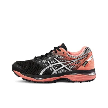 Asics Gel-Cumulus 18 G-TX Wear-Resistant Low-Top Running Shoes Women's Black Orange