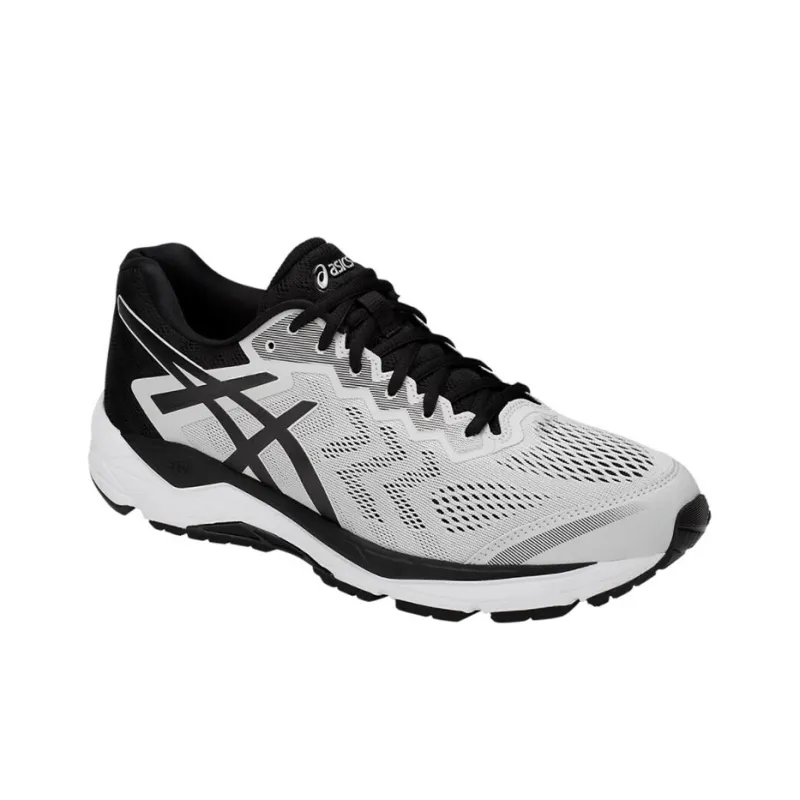 Asics Gel-Fortitude 8 Durable Breathable Low-Top Running Shoes Men's White Black 2E-Width-2