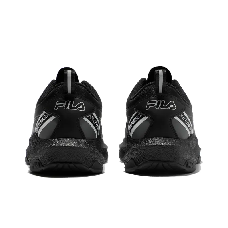 FILA Neuron 3 Cushioning Anti Slip And Wear Resistant Breathable Coverage Low Top Casual Running Shoes Unisex Black-4