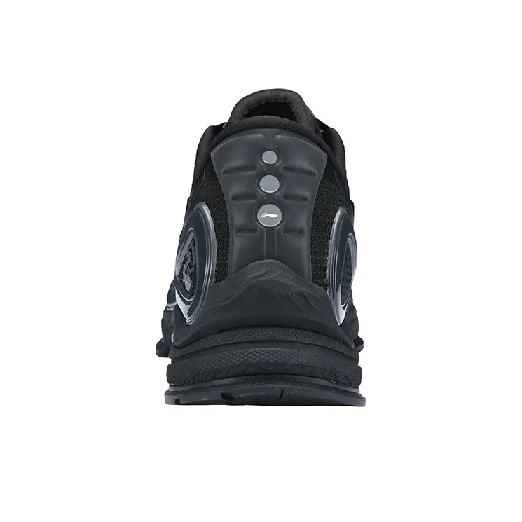 LiNing Shock Absorbers With Slip Resistant And Abrasion Resistant Properties Low Top Sports Casual Shoes Men's Black-3