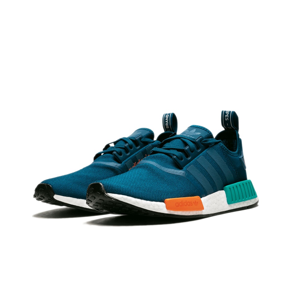 Adidas Originals Nmd R1 Blue Night Energy Orange POIZON