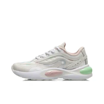 LiNing V8 Cushioning Low Top Running Shoes Women's Pearl White