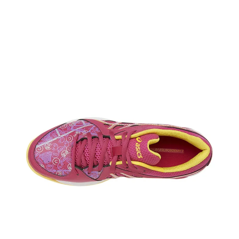 Asics Gel-Netburner Academy 7 Wear-Resistant Low-Top Running Shoes Women's Pink Yellow-2