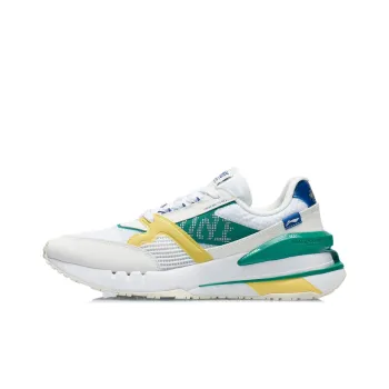 LiNing 001 Lightweight Low Top Running Shoes Men's White Yellow