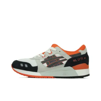 Asics Gel-Lyte 3 Wear-Resistant Low-Top Running Shoes Men's White Orange