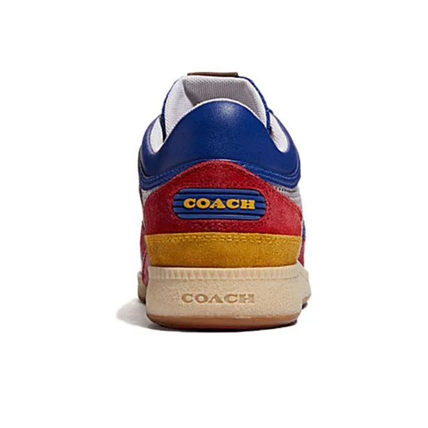 COACH CitySole Low Top Stylish Skateboarding Shoes Women's Blue Red-4