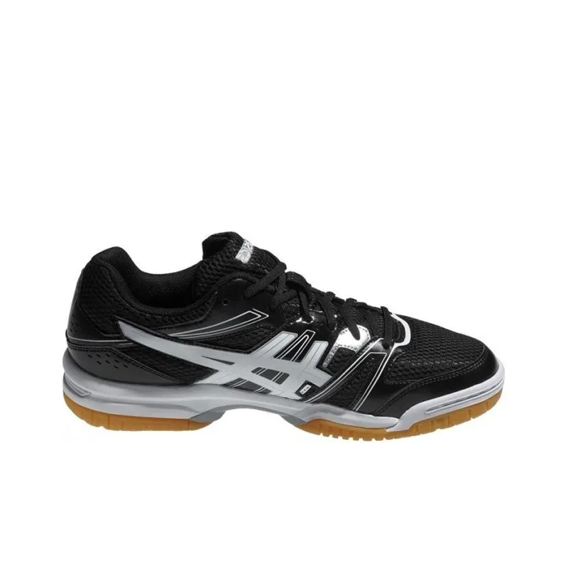 Asics Gel-Rocket 7 Wear-Resistant Low-Top Running Shoes Men's Black White-1