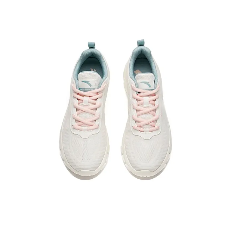 Anta Low Top Running Shoes Women's White Cyan-3