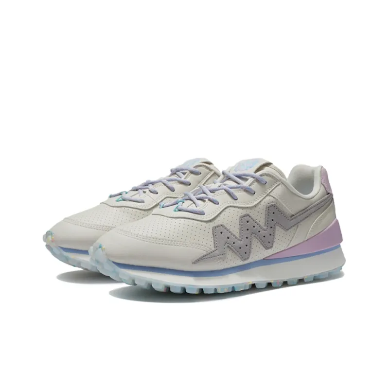LiNing Wade 001 Marshmallow Series Anti-Slip Wear-Resistant Lightweight Coverage Low-Top Casual Shoes White Gray-2