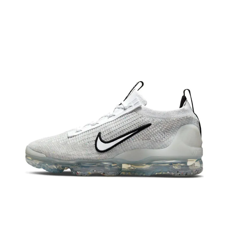 Nike Air VaporMax 2021 Fk White Black Metallic Silver-0