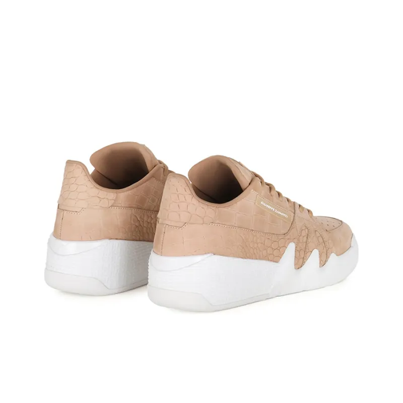 Giuseppe Zanotti/GZ Talon Cushioned Slip-Resistant Lightweight Height Increasing Low-Top Casual Shoes Men's Beige-3