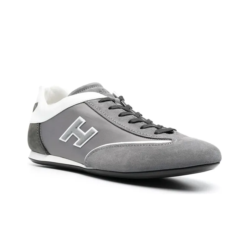 HOGAN Olympia Cushioning Anti-Slip And Wear-Resistant Low-Top Running Shoes Men's Gray-2