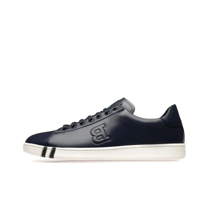BALLY Low-Top Stylish Skateboarding Shoes Men's Marine Blue-0