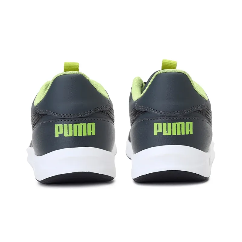 PUMA Bayma Cushioning Anti Slip And Wear Resistant Low Top Running Shoes Men's Gray Green-3