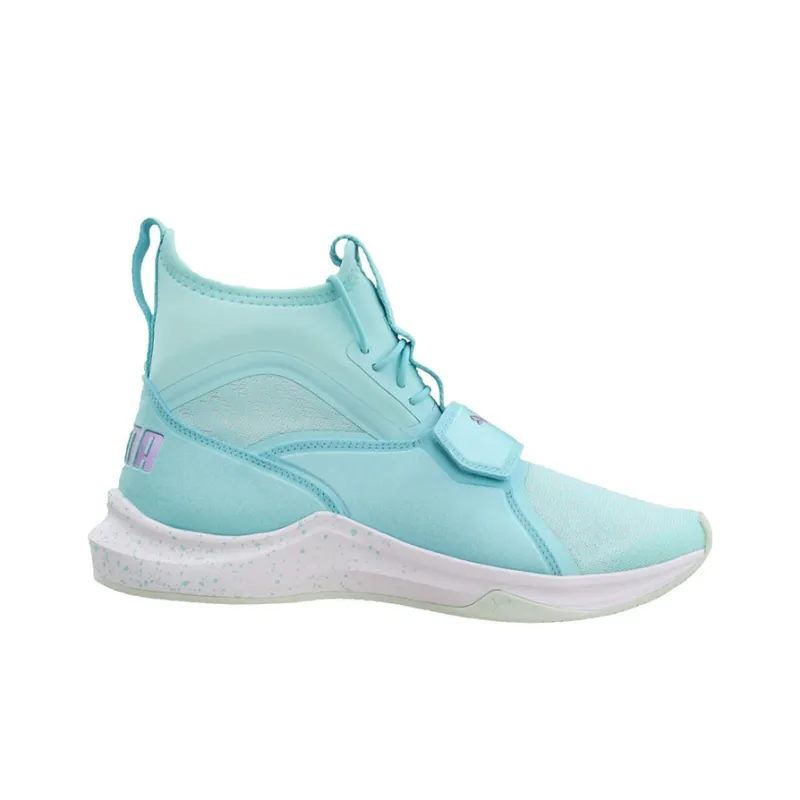 PUMA Phenom Oceannaire Cushioning Anti-Slip And Wear-Resistant Mid-Top Running Shoes Women's Blue-1