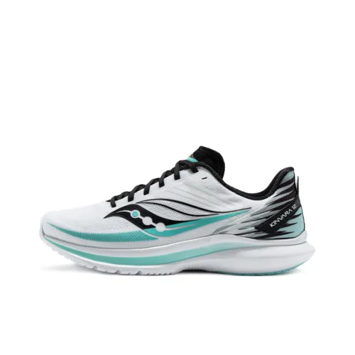 Saucony Kinvara 12 Elite Bloom 12 Low-Top Running Shoes Women's White Blue Orange