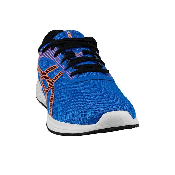 Asics Patriot 11 Breathable Wear-Resistant Slip-Resistant Low-Top Sports Running Shoes Men's Blue Orange-1