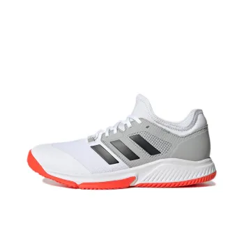 Adidas Court Team Bounce Anti-Slip And Wear-Resistant Breathable Low-Top Running Shoes Men's White Black