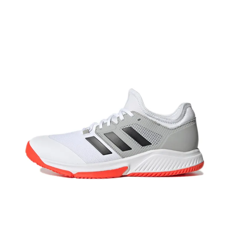 Adidas Court Team Bounce Anti-Slip And Wear-Resistant Breathable Low-Top Running Shoes Men's White Black-0