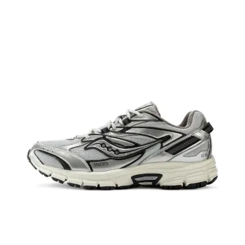 Saucony Cohesion 2K Cushioning Anti Slip And Wear Resistant Support Low Top Casual Running Shoes Unisex Gray Silver
