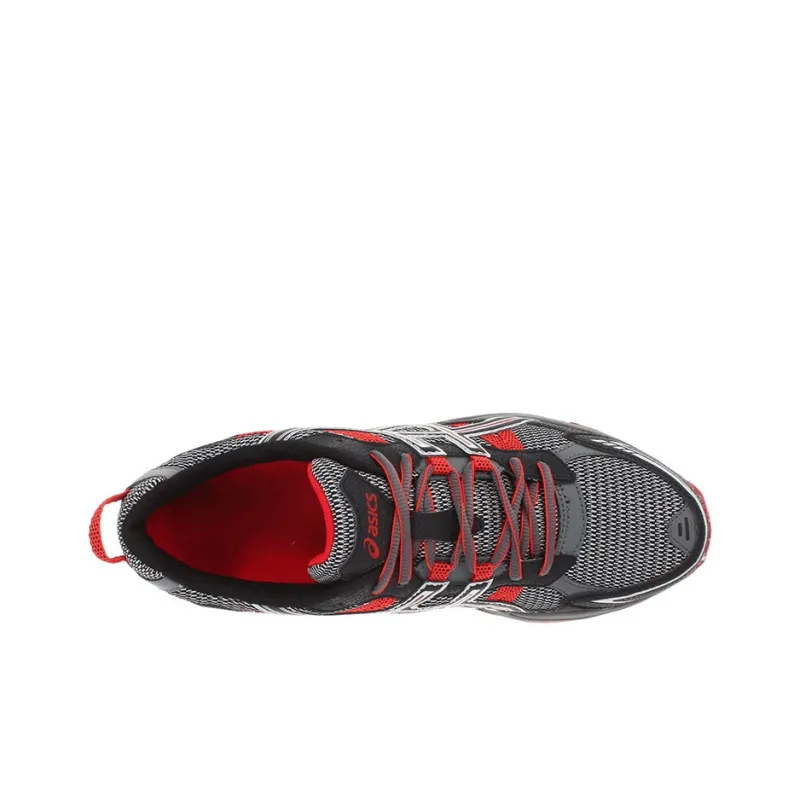 Asics Gel-Venture 4 Anti-Slip And Wear-Resistant Breathable Low-Top Running Shoes Men's Gray Red-2