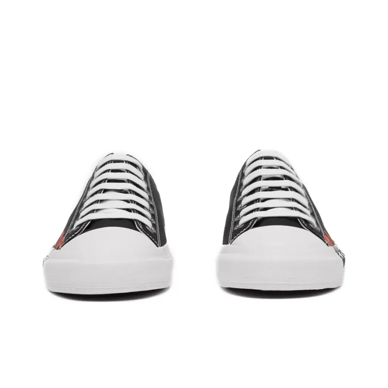 Burberry Logo Print Cotton Black Red White-3