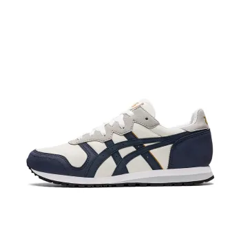 Asics Oc-Runner Wear-Resistant Low-Top Running Shoes Men's White Blue