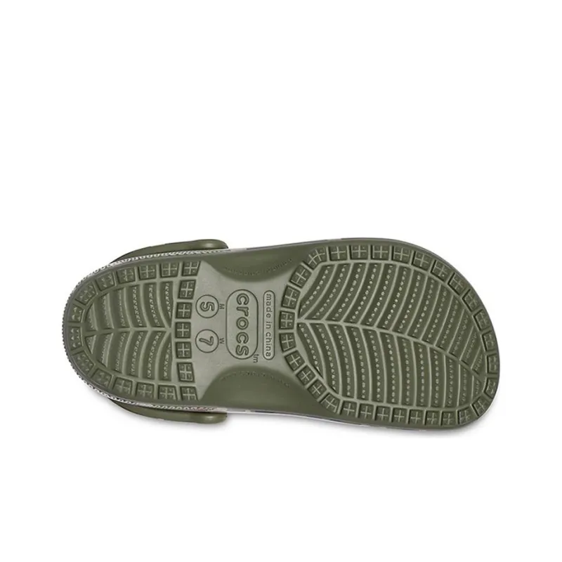Crocs Beach Army Green Camouflage Sandals-4