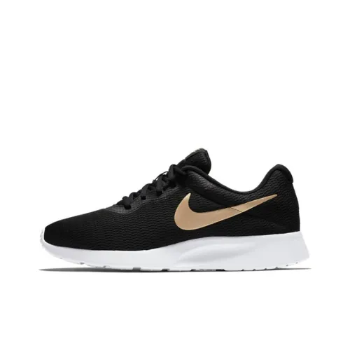 Nike Tanjun Casual Shoes Men Low-Top Black/White/Gold