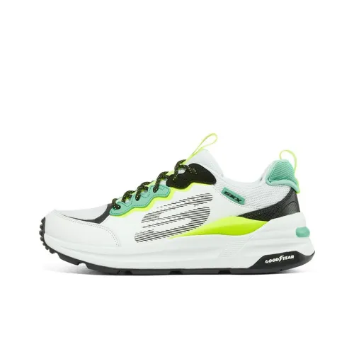 Skechers Global Jogger Running Shoes Women's Low-Top White/Blue/Green