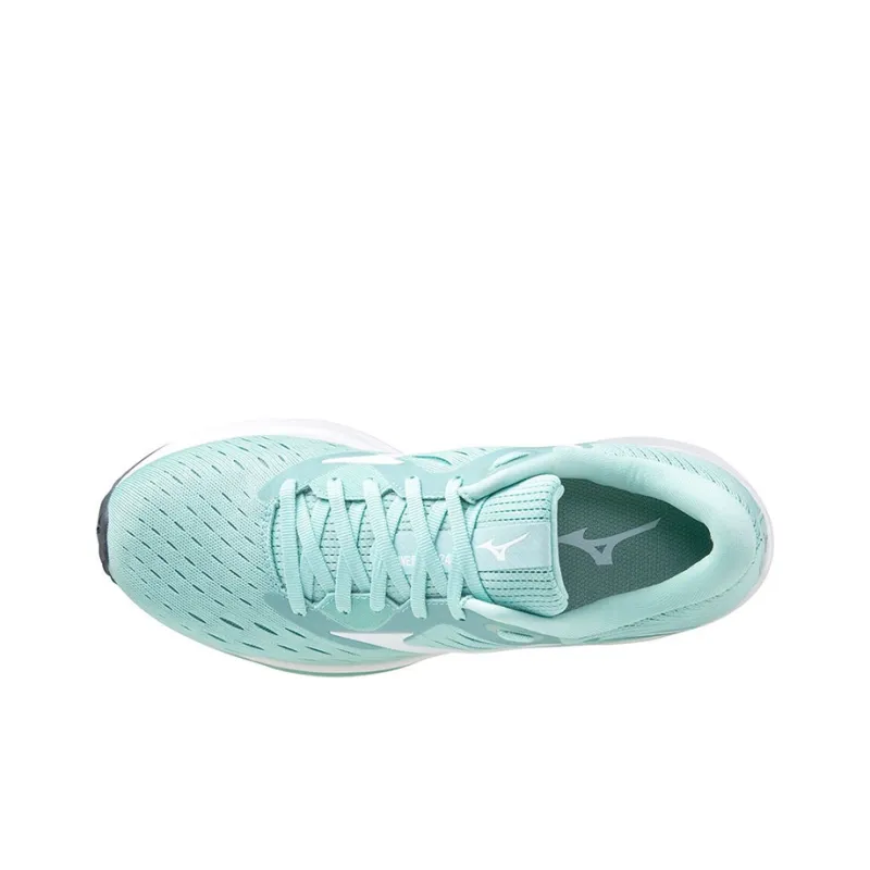Mizuno Wave Rider 24 Running Shoes Women's Low Top Green/White-2