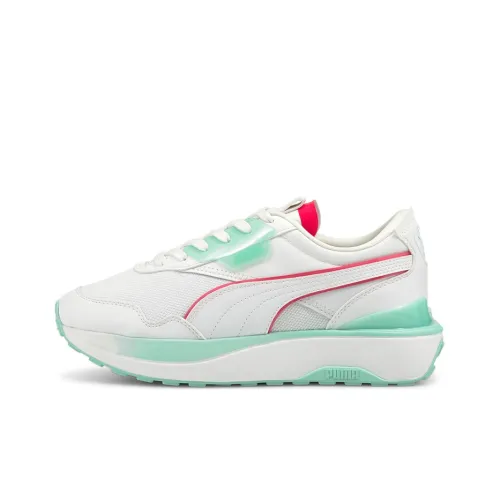 PUMA Cruise Rider Trainer Running Shoes Women's Low-Top White/Green/Red