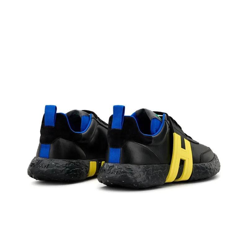 HOGAN 3R Shock Absorbers With Slip Resistant And Abrasion Resistant Properties Low Top Casual Shoes Men's Black-3