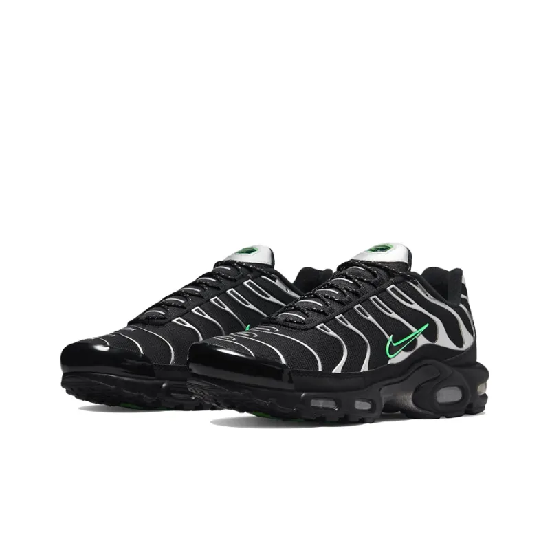 Nike Air Max Plus Black Silver Green Strike Men's-2