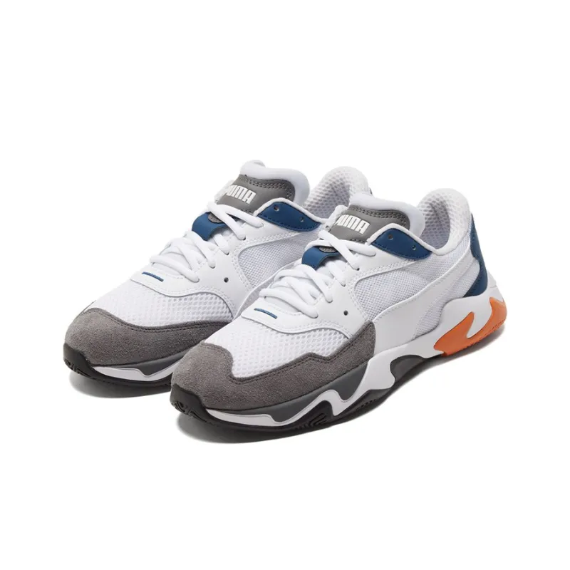 PUMA Unisex Storm Origin Sneakers White/Grey/Blue-2