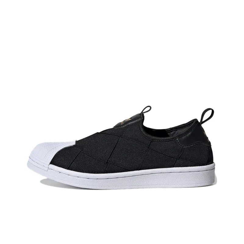 Adidas Superstar Slip On Core Black Cloud White Pink Women's-0