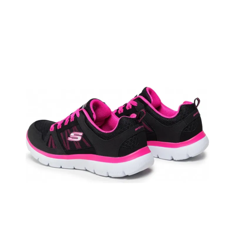 Skechers Summits Cushioning, Slip Resistant, And Abrasion Resistant Low Top Casual Shoes Women's Black Pink-2