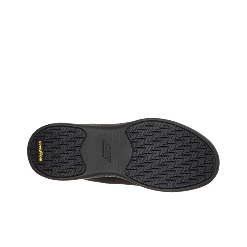 Skechers GO WALK Stability Cushioning Slip Resistant And Abrasion Resistant Low Top Running Shoes Men's Black-4