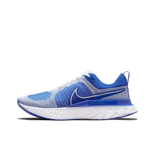 Nike React Infinity Run Flyknit 2 Running Shoes Men Low-Top Blue/White